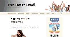 Desktop Screenshot of getfreefaxtoemail.co.za